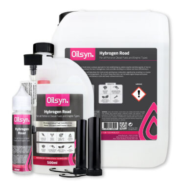 Oilsyn Hybrogen Road 60ml, 5L and 500ml with 3 spouts and funnel