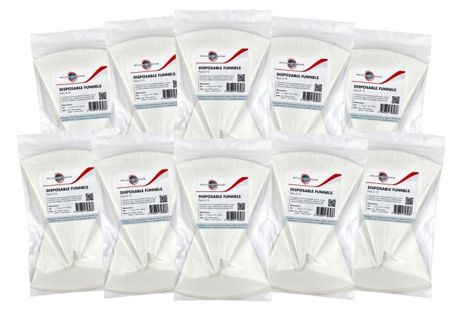 Powerenhancer Disposable Funnels - Pack of 10 x 10 (100 Funnels Total)