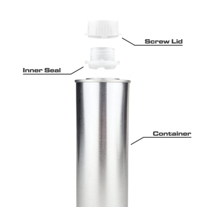 Aerosol can diagram with lid