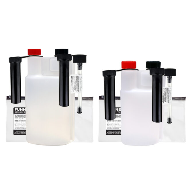 Twin Neck Empty Bottle - 1 Litre + 500ml with spouts and pouch