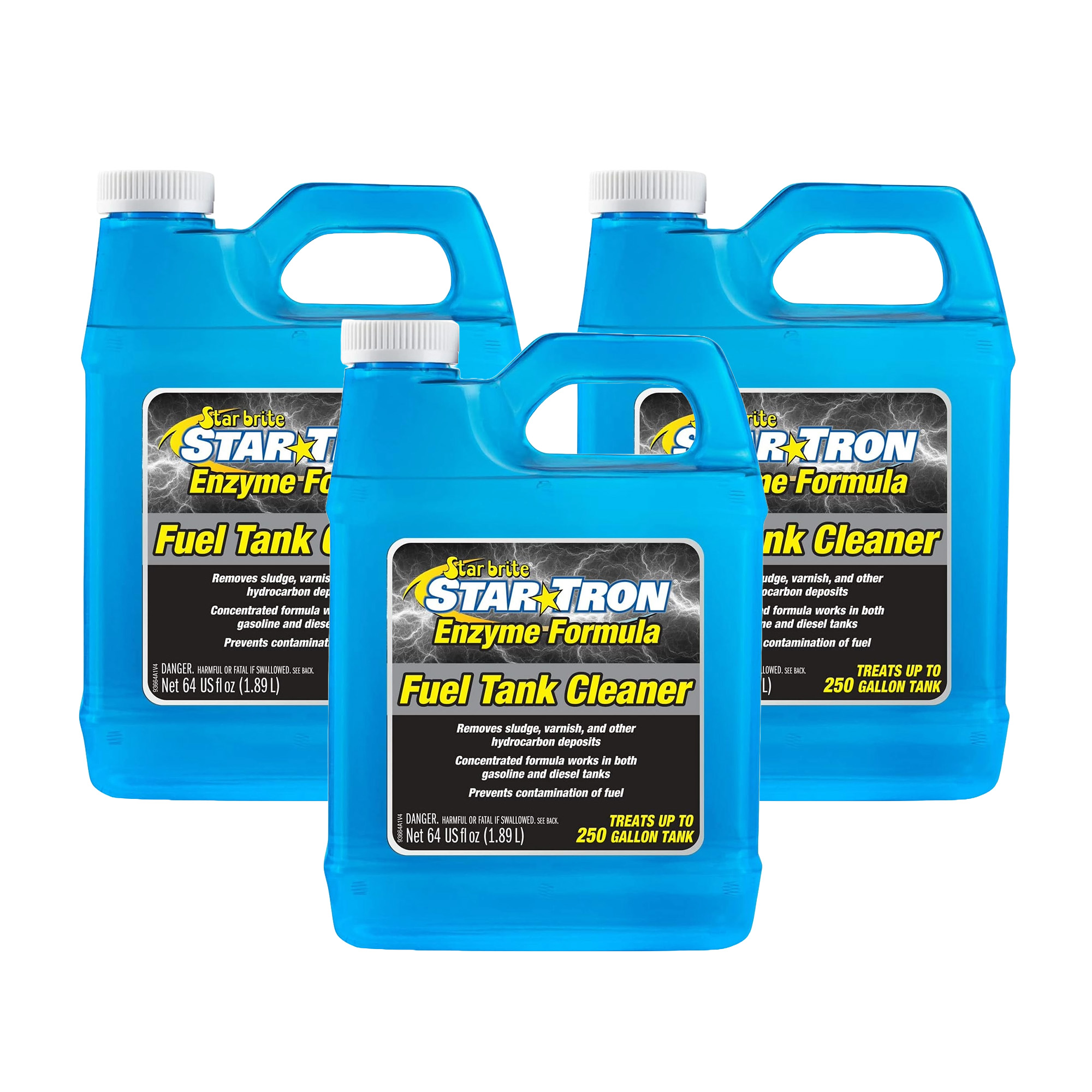 NEW Starbrite Star Tron Fuel Tank Cleaner - 1.89L PACK OF 3